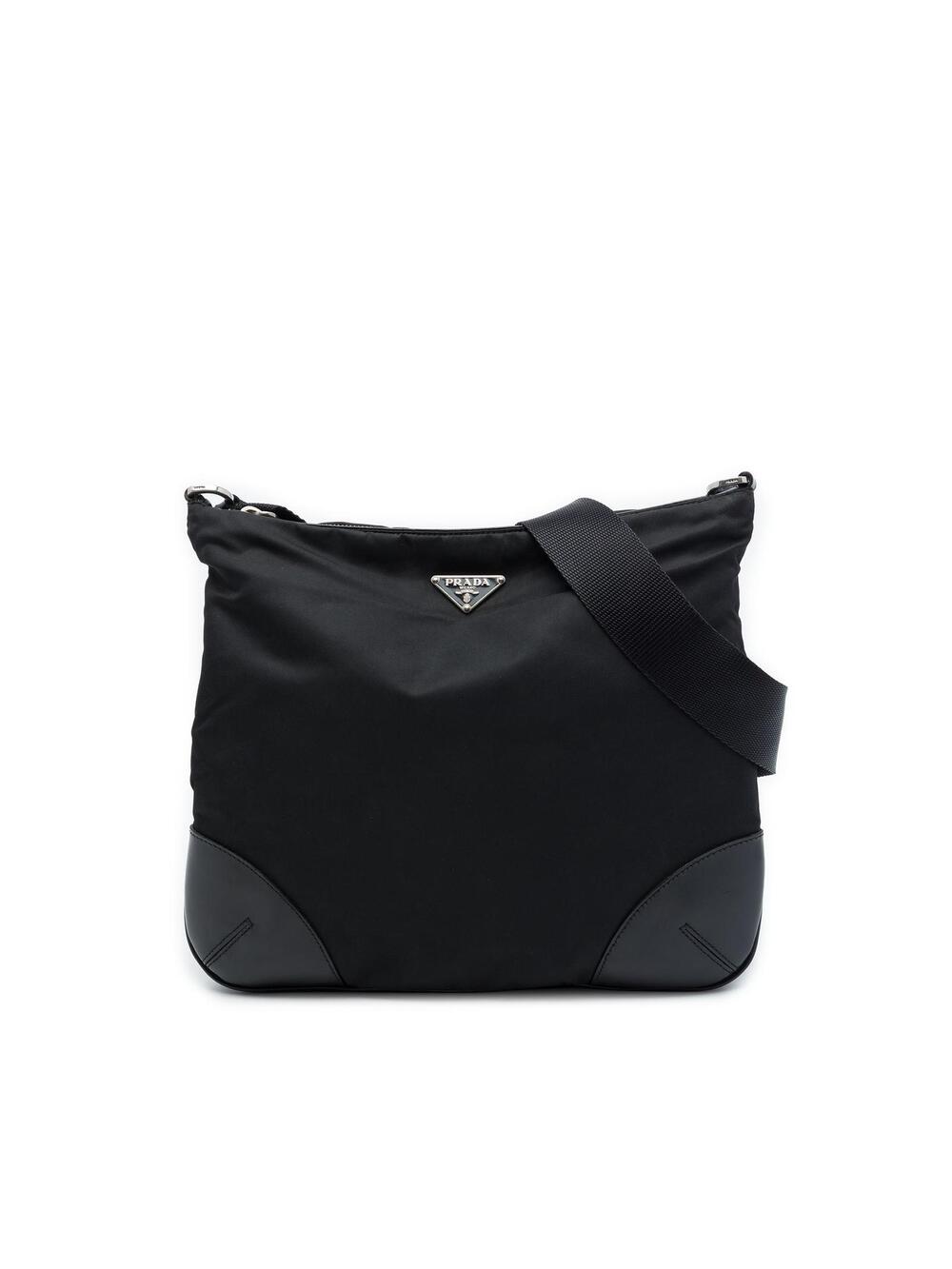 Prada Leather Trimmed Tessuto Zip Top #368468P50B